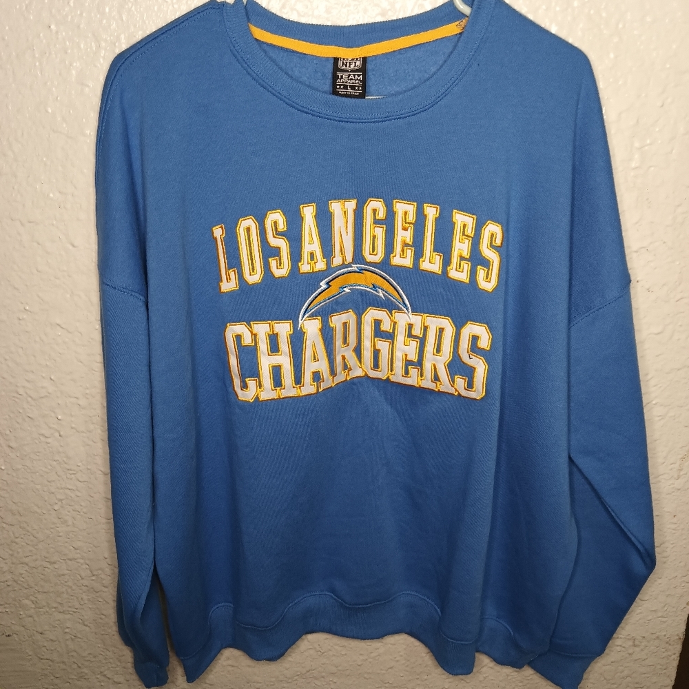 Nfl Womens Apparel * L.A. Chargers Womens Blue large Sweatshirt, nwt, LARGE